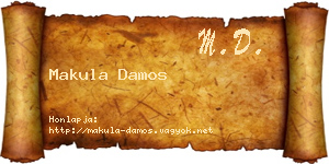 Makula Damos névjegykártya